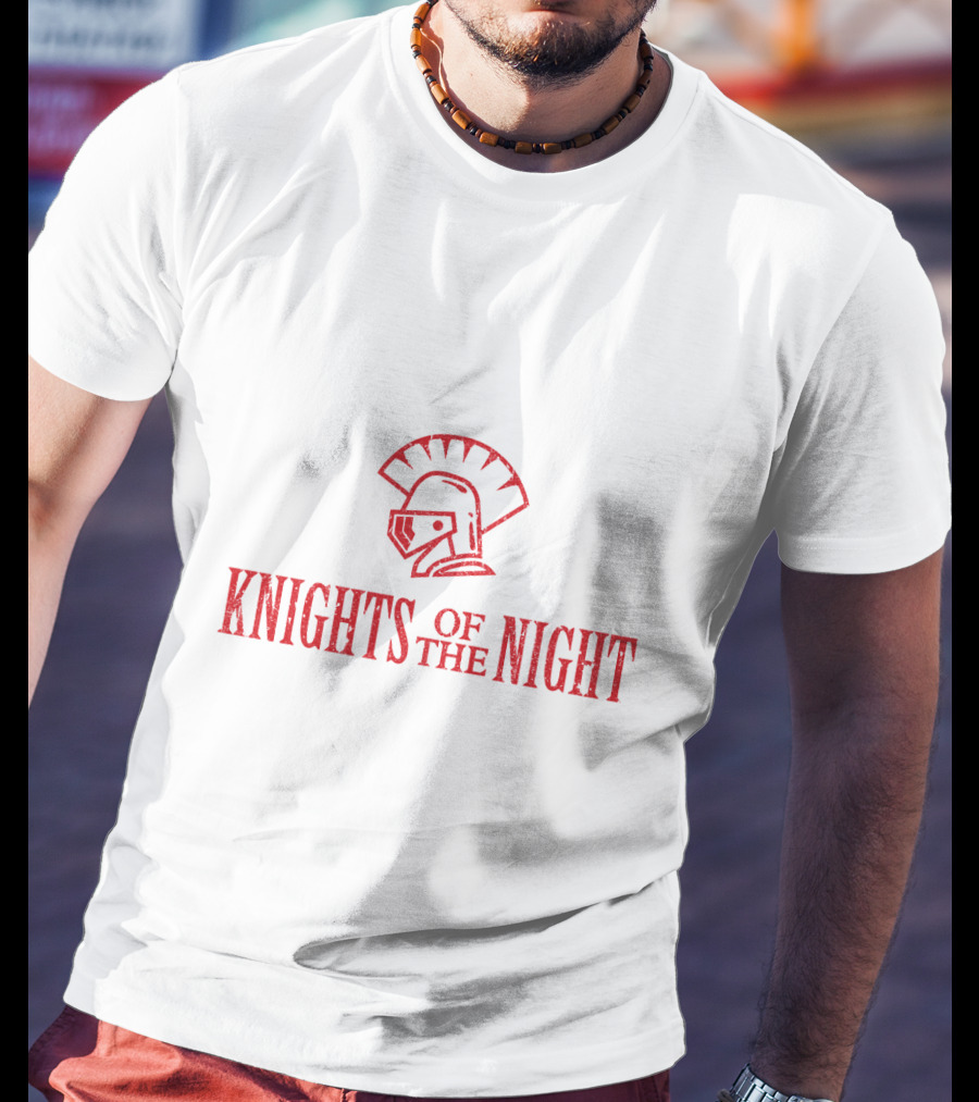 Knights Of The Night Michael Scott Spartan Helmet T-Shirt