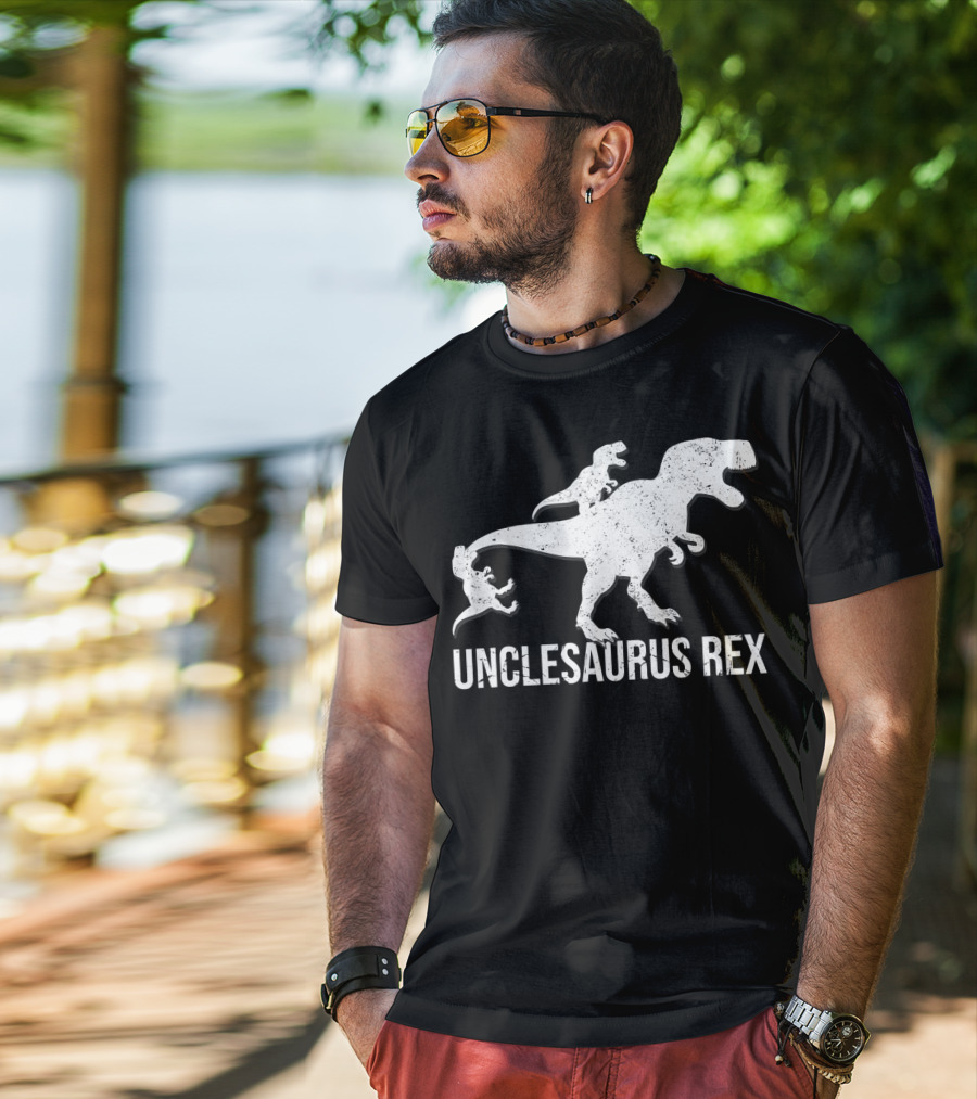 Unclesaurus Rex 2 Kids Funny Uncle Dinosaur T-Shirt