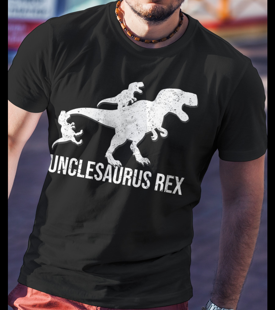 Unclesaurus Rex 2 Kids Funny Uncle Dinosaur T-Shirt