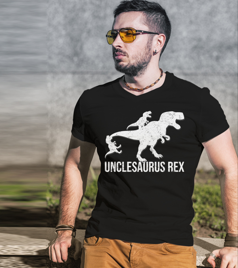 Unclesaurus Rex 2 Kids Funny Uncle Dinosaur T-Shirt