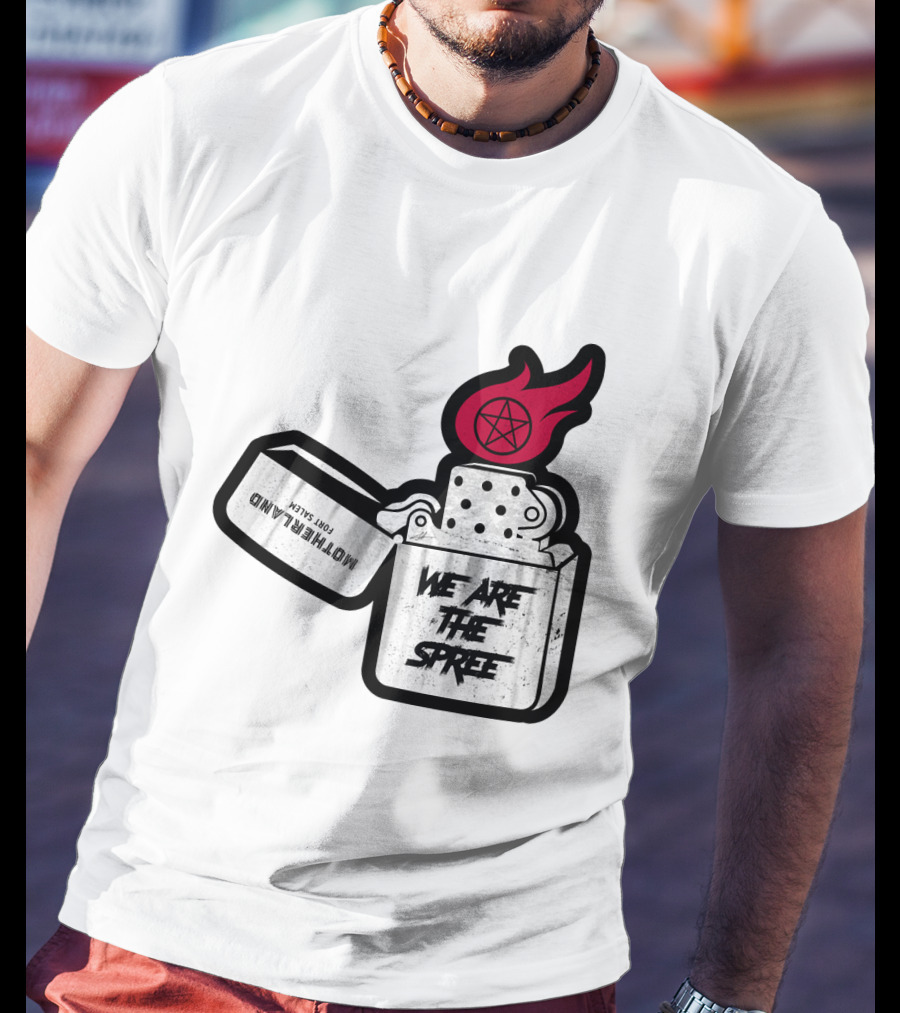 We Are The Spree Motherland For Slaves Lighter With Pentagram Flame T-Shirt