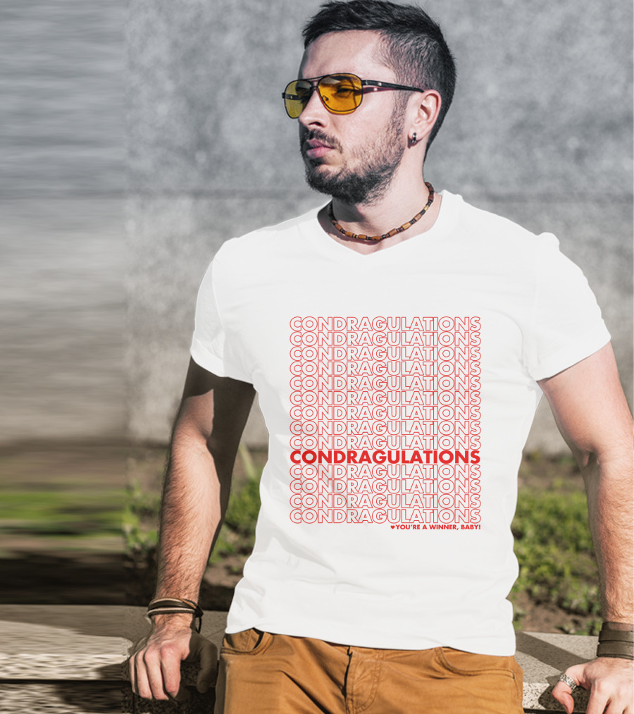 CONDRAGULATIONS You're A Winner Baby RuPaul Drag Race Catchphrase T-Shirt