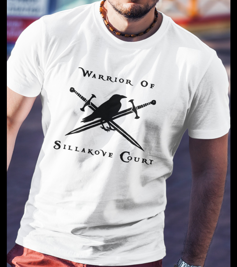 Warrior Of Sillakove Court Raven And Crossed Swords T-Shirt