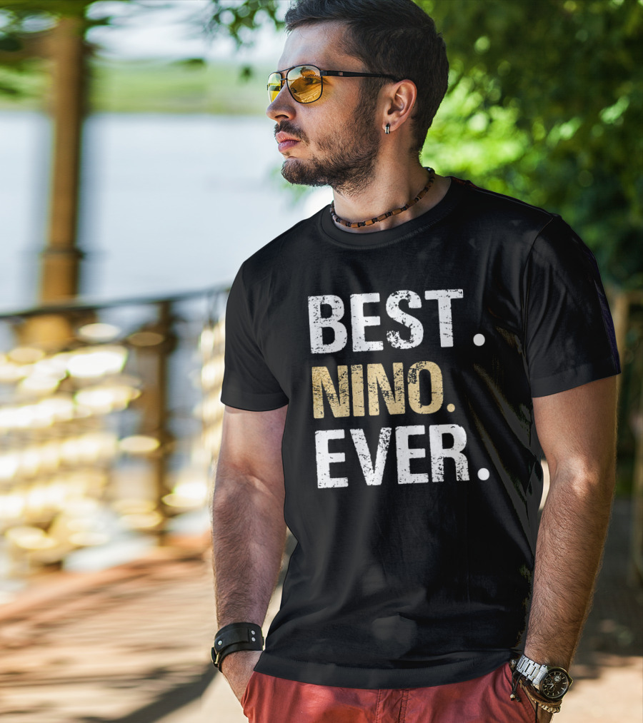 Best Nino Ever Spanish Mexican Godfather Nino Padre Padrino T-Shirt