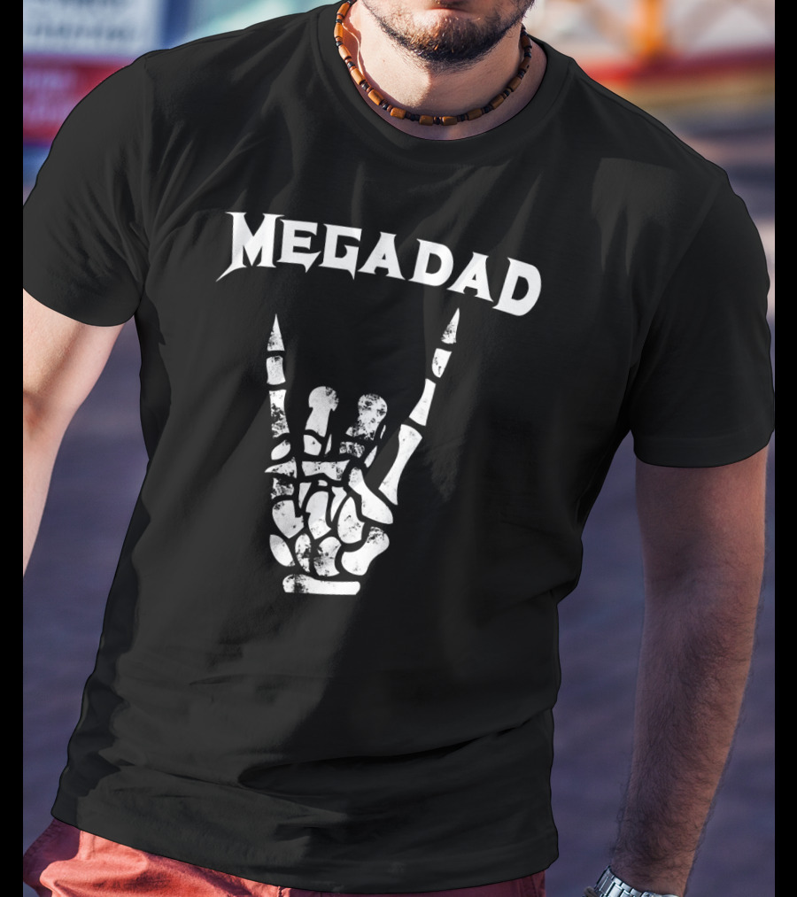 Megadad Rock Heavy Metal Hand Gesture T-Shirt