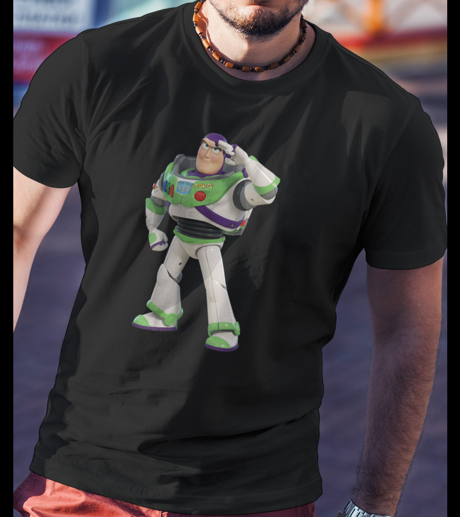 Buzz Lightyear Salute Disney Pixar Toy Story 4 Heroic Pose T-Shirt