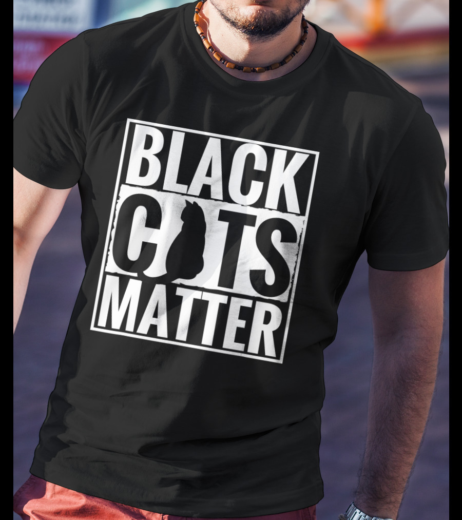 Black Cats Matter Parody Cat Lovers T-Shirt