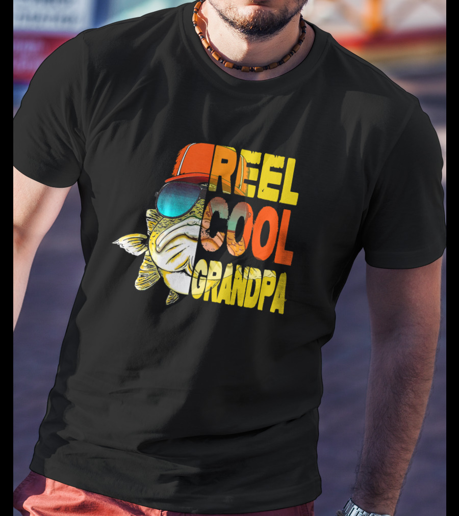Father's Day Reel Cool Grandpa Fishing T-Shirt
