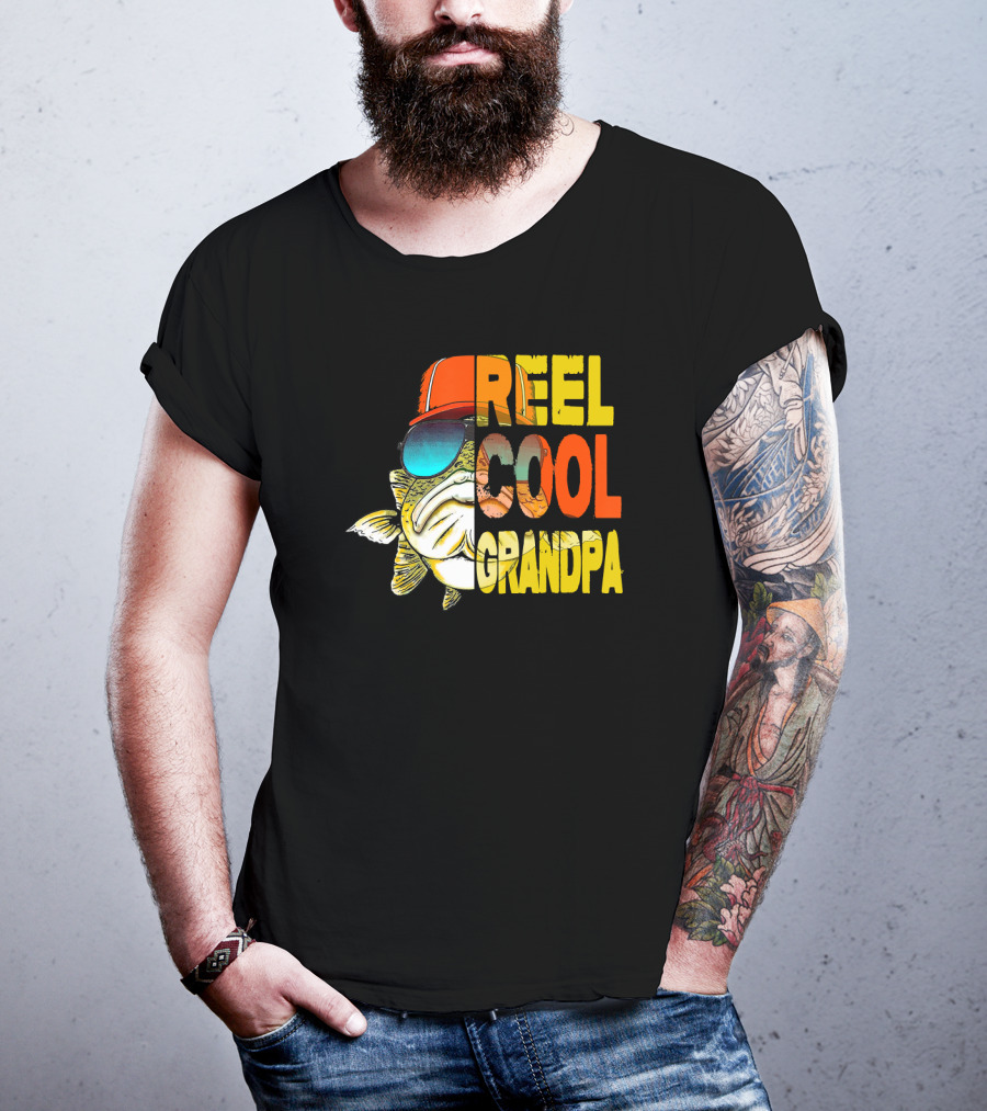 Father's Day Reel Cool Grandpa Fishing T-Shirt