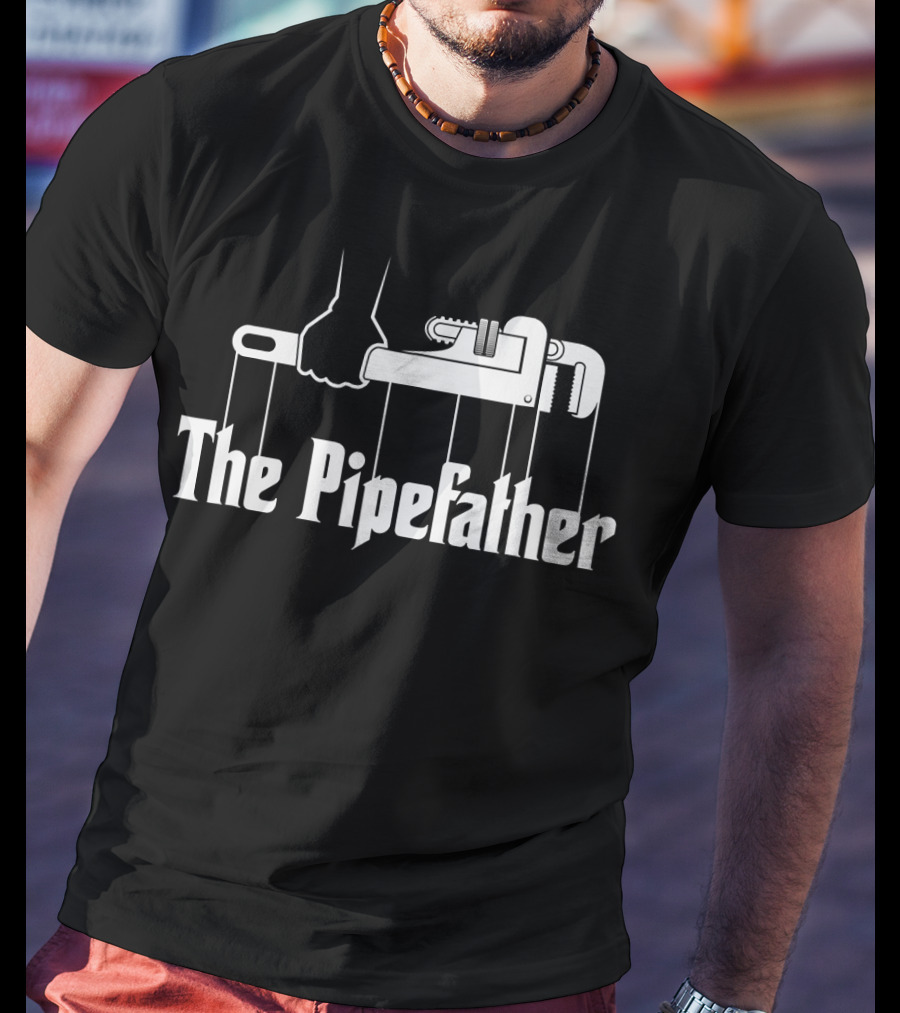 The Pipefather Plumber Puppet Wrench Hand T-Shirt
