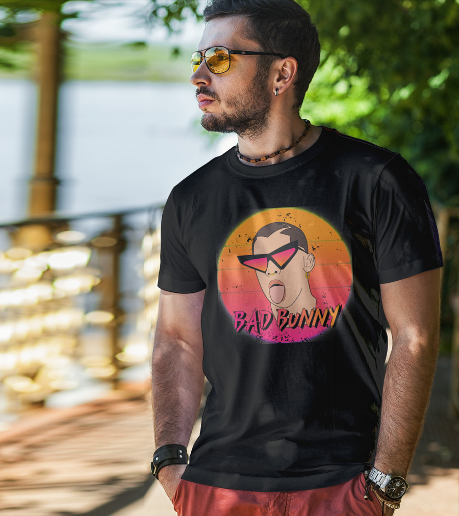 Bad Bunny Vintage Retro Essential Sunset T-Shirt