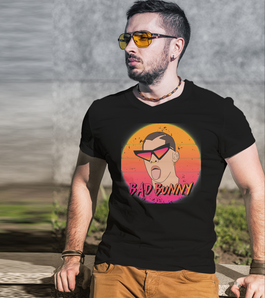Bad Bunny Vintage Retro Essential Sunset T-Shirt