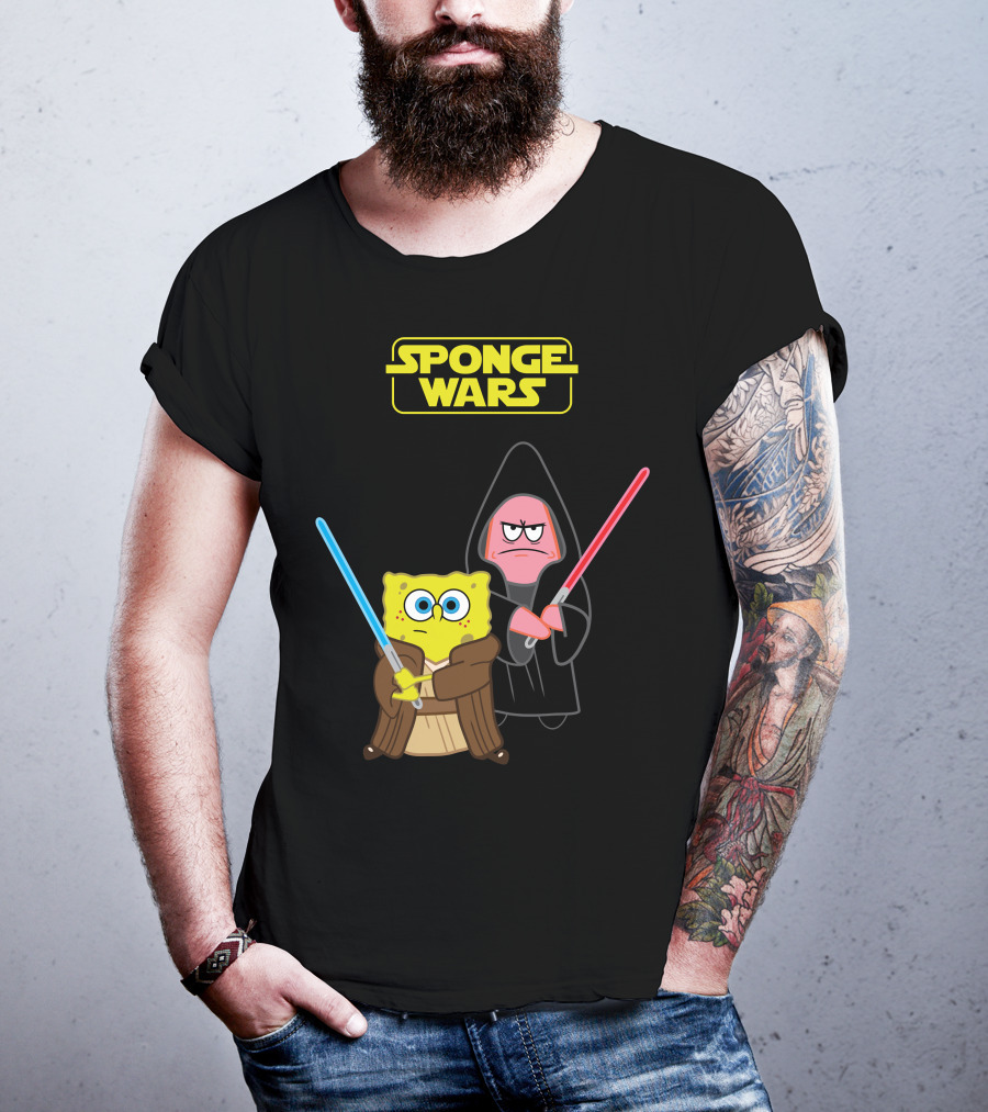 SpongeBob SquarePants Patrick Star Sponge Wars T-Shirt