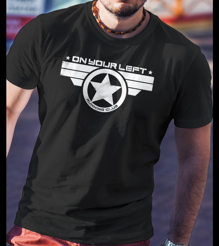 On Your Left Running Club Star Emblem T-Shirt