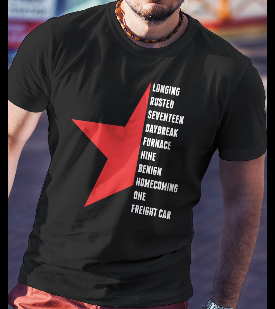 Winter Soldier Longing Rusted Seventeen Daybreak Furnace Nine Benign Homecoming One Freight Car T-Shirt
