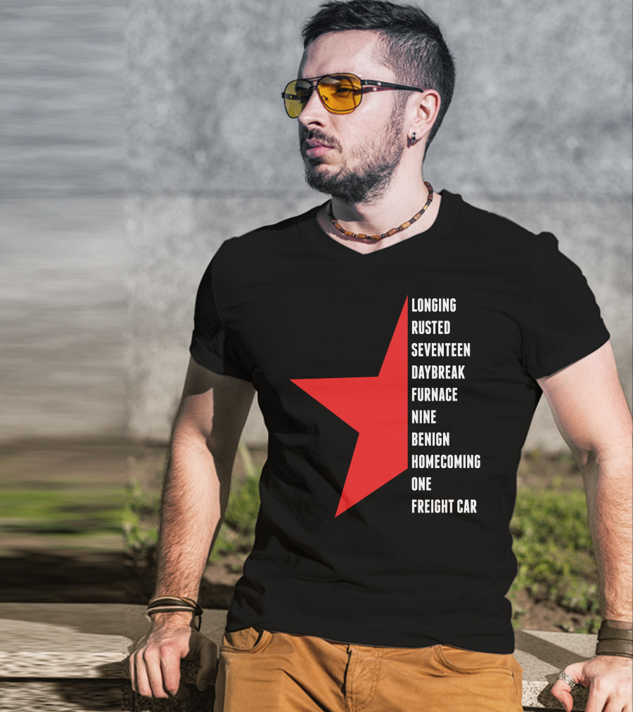 Winter Soldier Longing Rusted Seventeen Daybreak Furnace Nine Benign Homecoming One Freight Car T-Shirt
