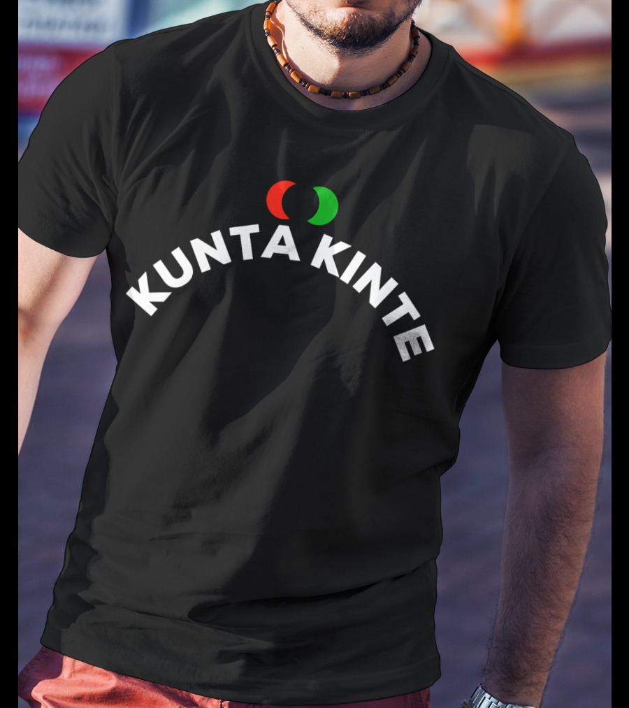 Kunta Kinte Black Power Red Black Green Circles T-Shirt