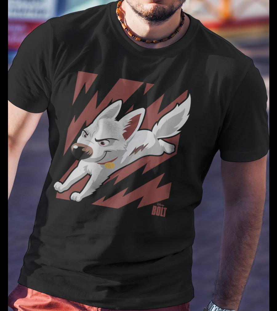 Disney Bolt The Super Dog Lightning Action Adventure T-Shirt