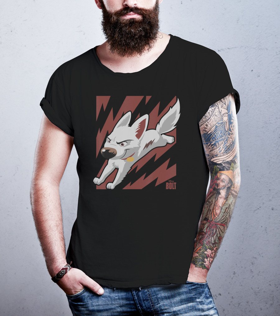 Disney Bolt The Super Dog Lightning Action Adventure T-Shirt