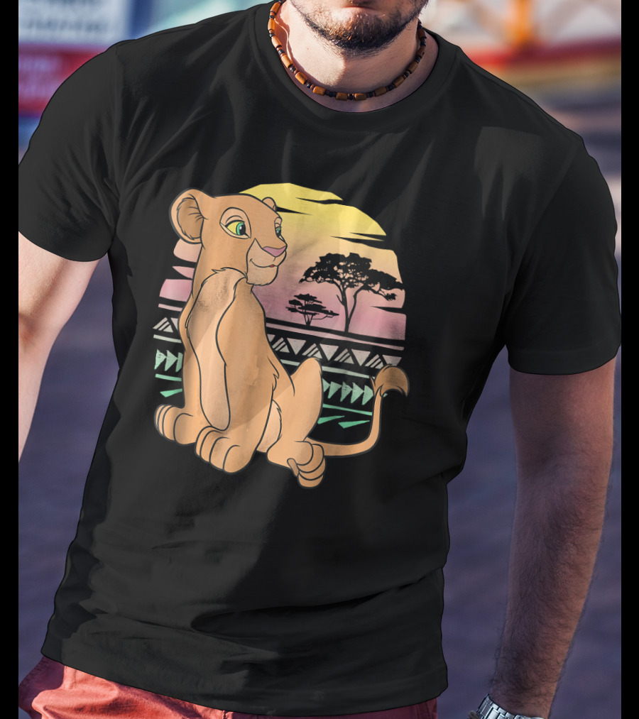 Disney The Lion King Nala 90s Sunset Scene T-Shirt