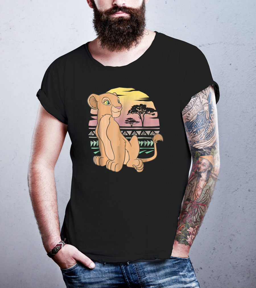 Disney The Lion King Nala 90s Sunset Scene T-Shirt