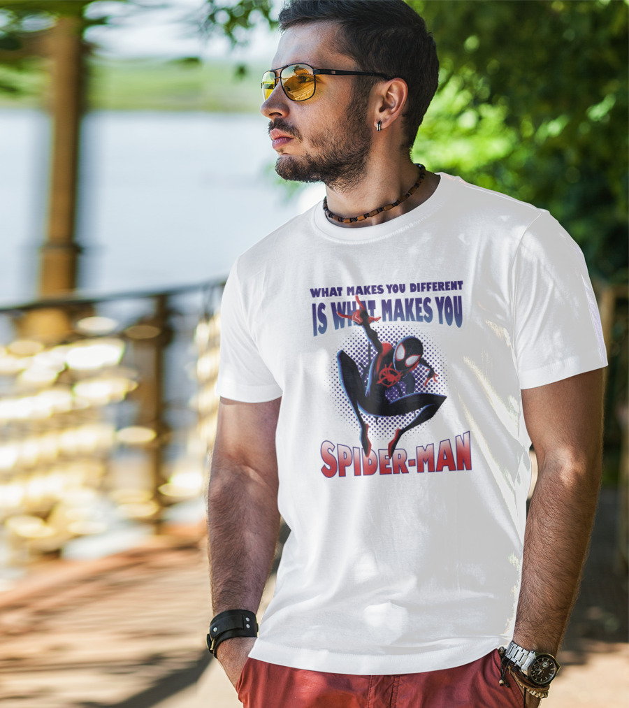 Spider-Man Into The Spider-Verse What Makes You Different Is What Makes You Spider-Man T-Shirt