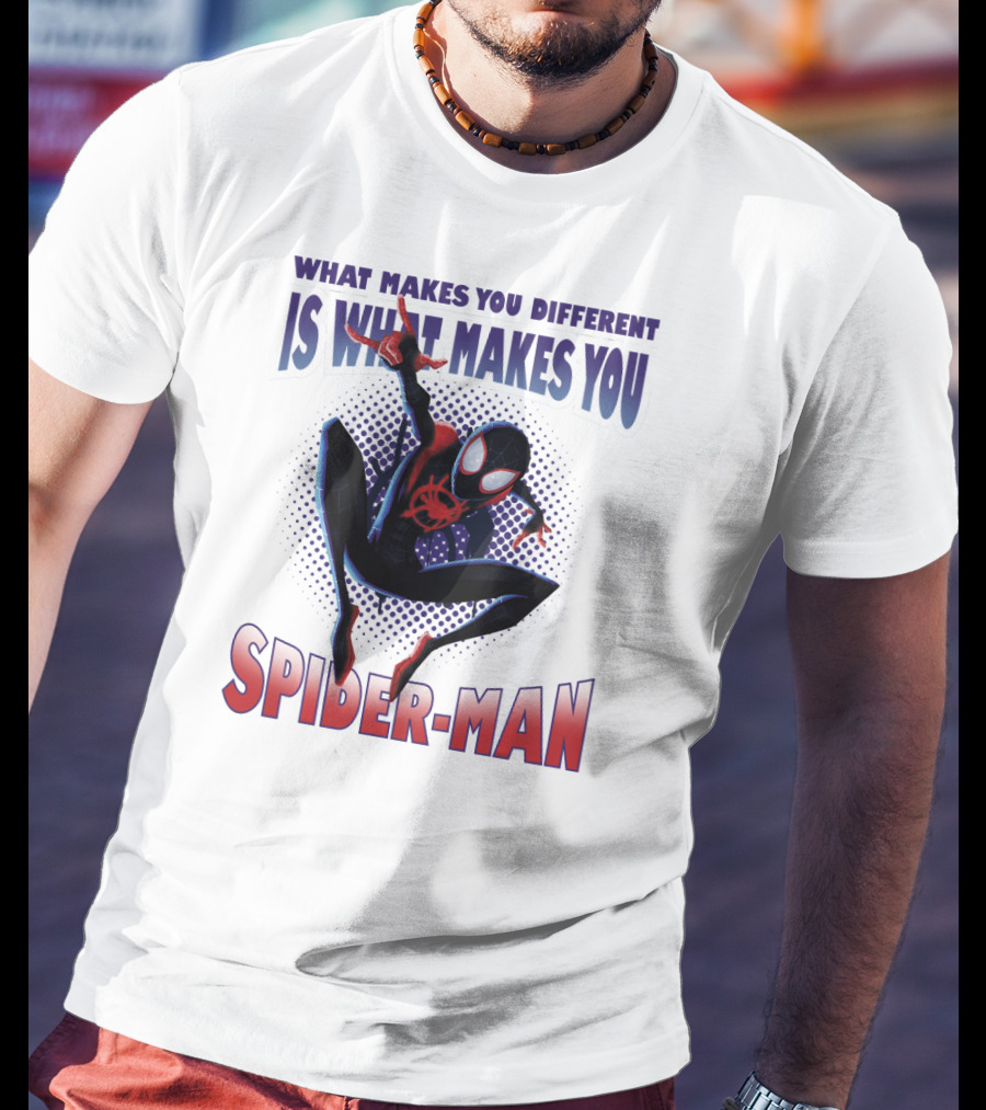 Spider-Man Into The Spider-Verse What Makes You Different Is What Makes You Spider-Man T-Shirt