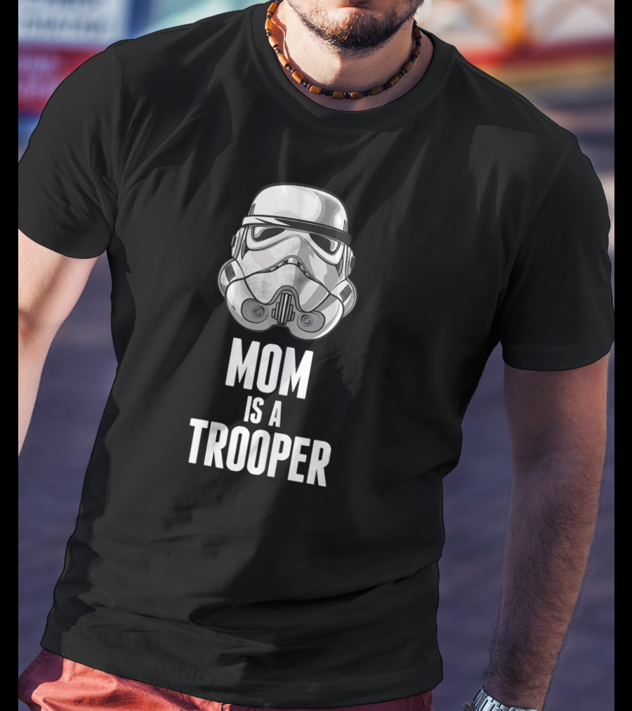 Star Wars Stormtrooper Mom Is A Trooper Iconic Helmet T-Shirt