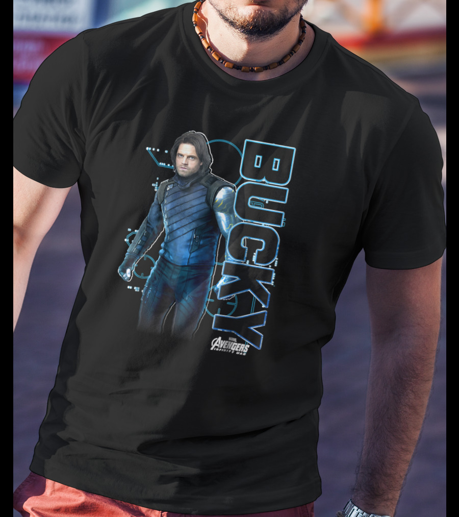 Bucky Avengers Infinity War Tech Marvel T-Shirt