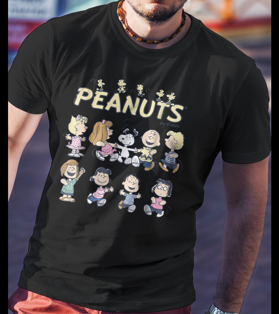 PEANUTS Dancing With Snoopy And Friends By Schulz T-Shirt
