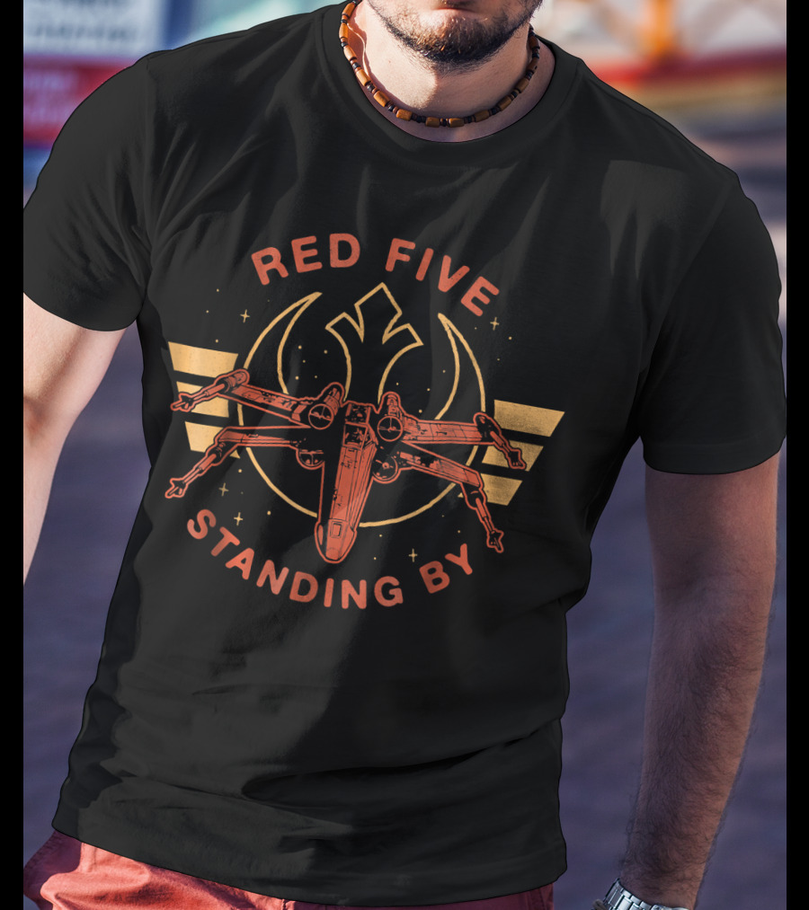 Red Five Standing By X Wing Star Wars Rebels T-Shirt
