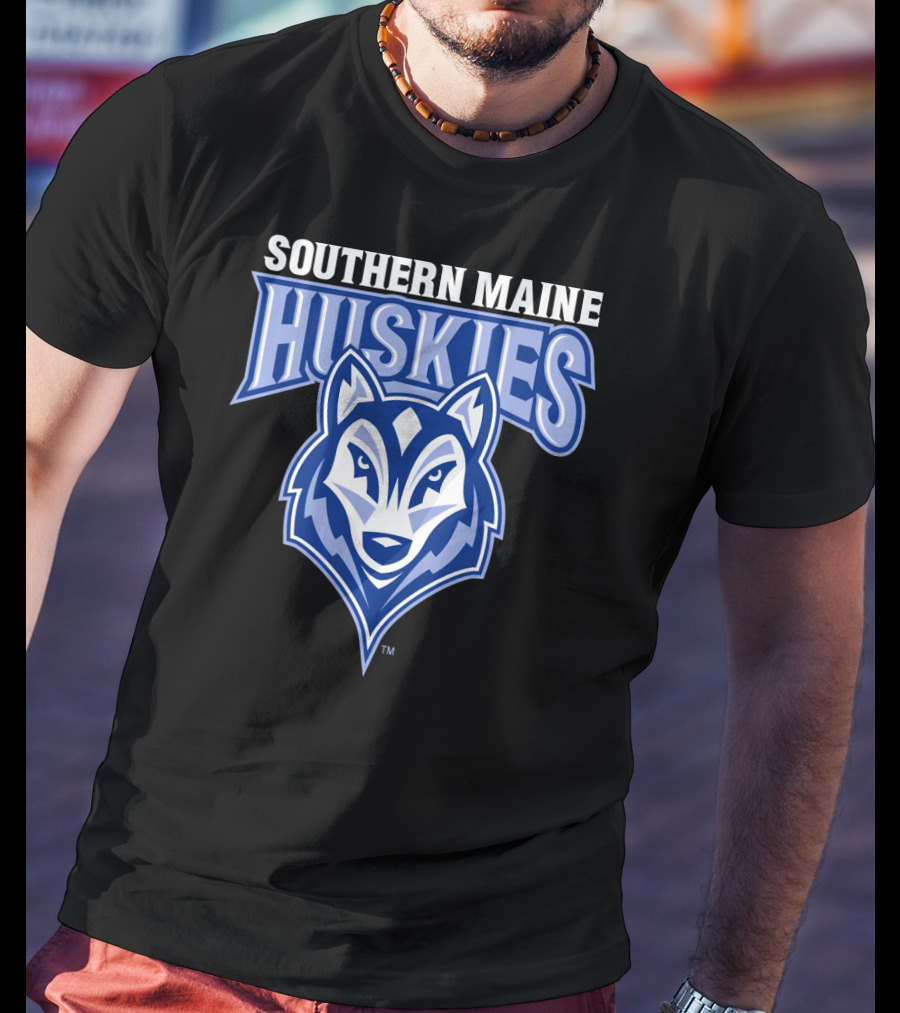 Southern Maine Huskies Logo NCAA University T-Shirt