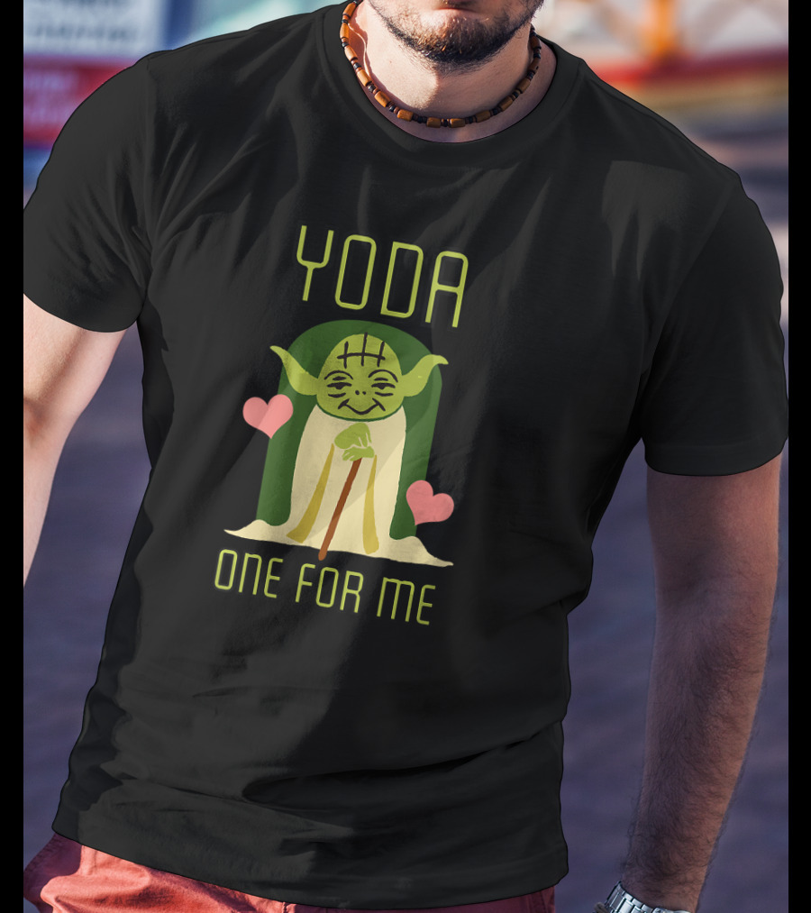 Yoda One For Me Valentine's Day Star Wars Hearts T-Shirt