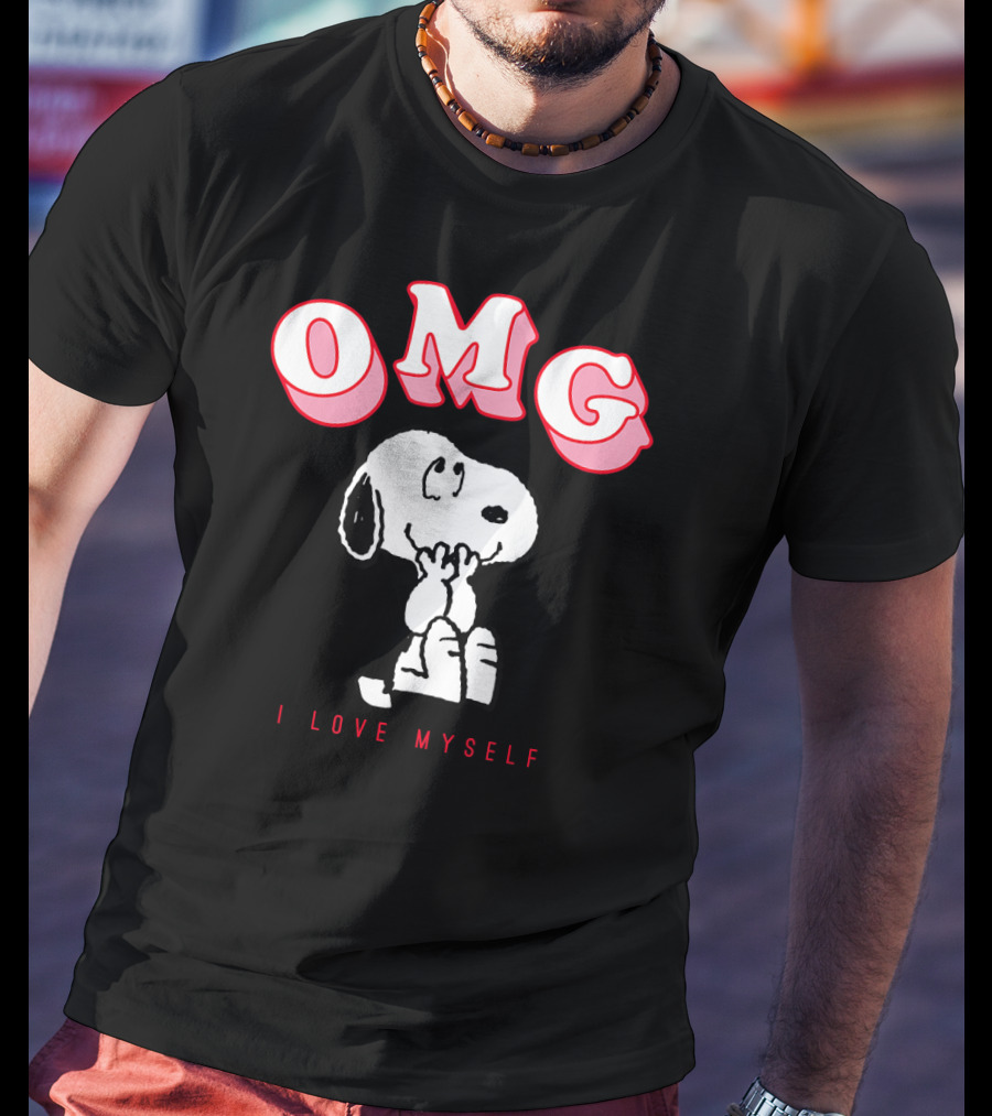 OMG Snoopy I Love Myself Peanuts Valentine T-Shirt