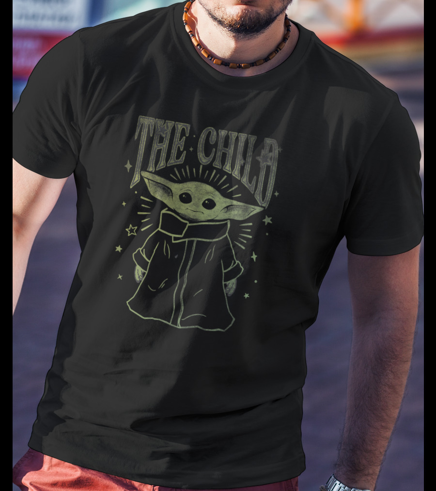 Star Wars The Mandalorian The Child Stars Outline T-Shirt