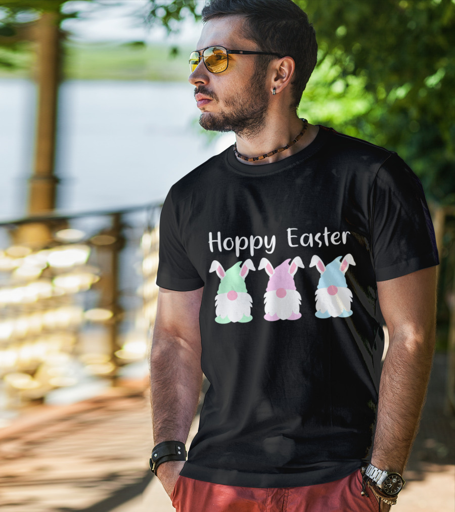 Hoppy Easter Bunny Gnome Trio T-Shirt