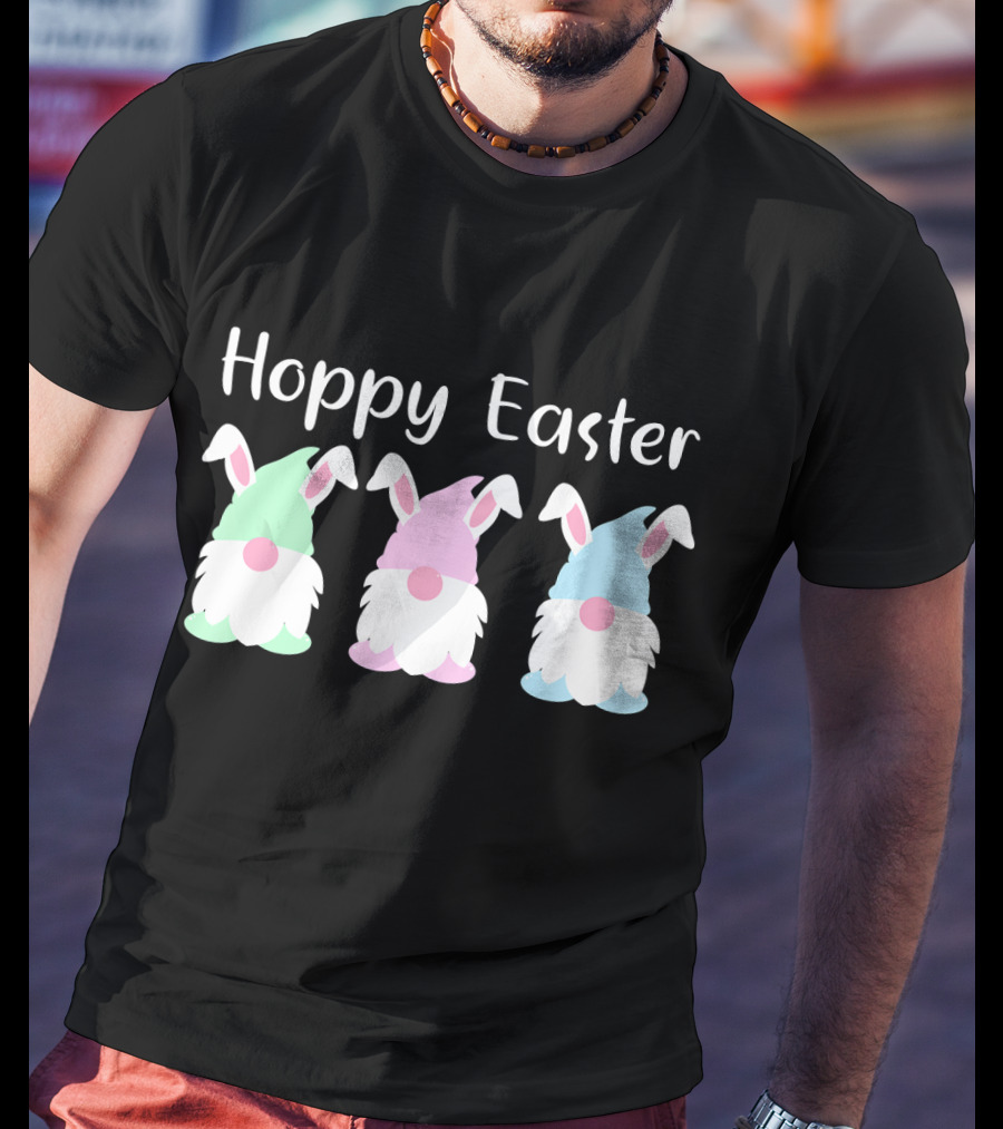 Hoppy Easter Bunny Gnome Trio T-Shirt