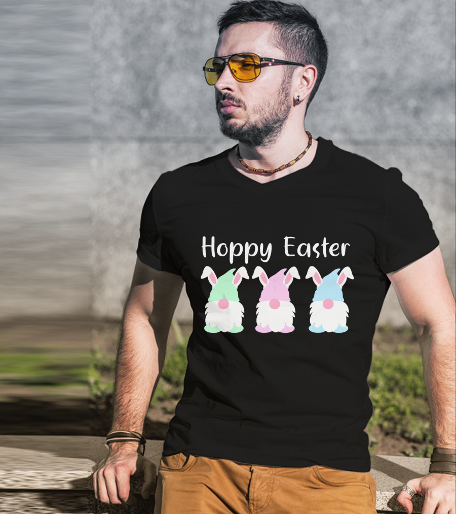 Hoppy Easter Bunny Gnome Trio T-Shirt