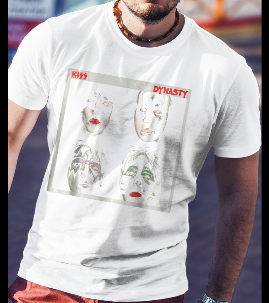 KISS 1979 Dynasty Album Cover Face Paint Band Members T-Shirt
