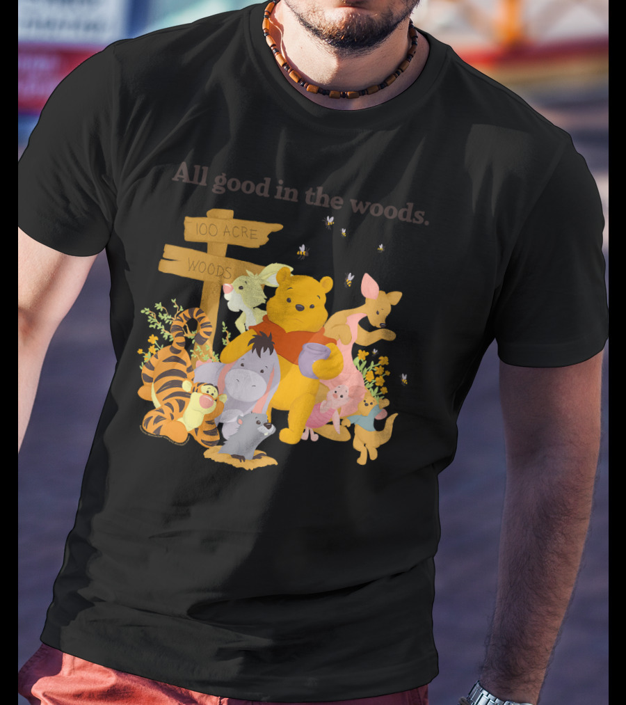 Winnie The Pooh Group Shot All Good In The 100 Acre Woods T-Shirt