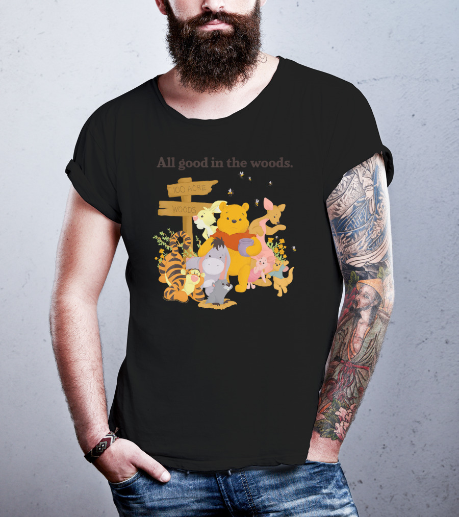Winnie The Pooh Group Shot All Good In The 100 Acre Woods T-Shirt
