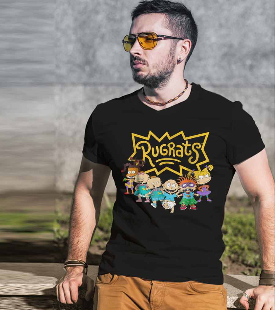 Rugrats Nickelodeon Character Lineup Group Image T-Shirt