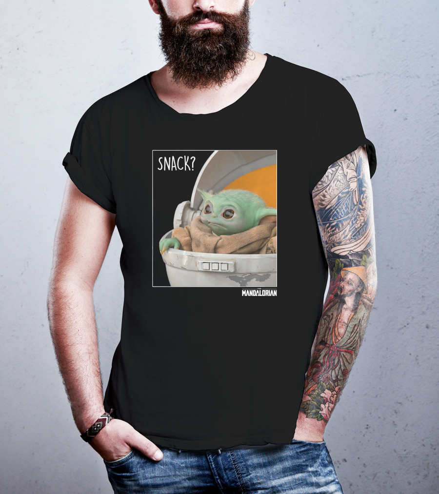 Star Wars The Mandalorian Snack Time The Child In Pod T-Shirt