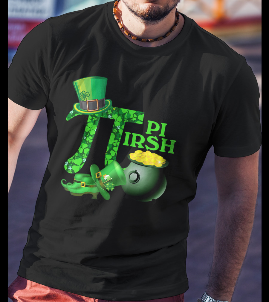 Shamrock Pi Irish Math Teacher St Patrick's Day T-Shirt