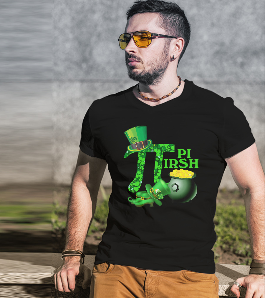 Shamrock Pi Irish Math Teacher St Patrick's Day T-Shirt