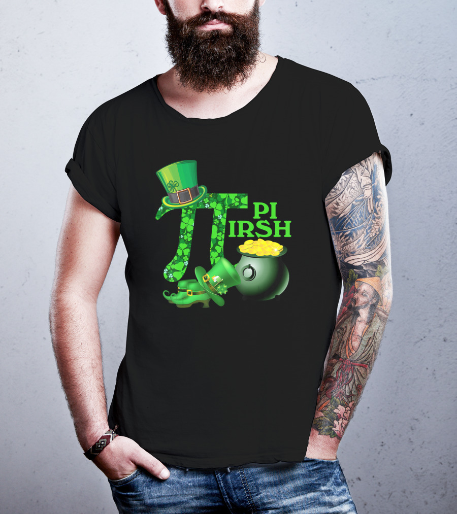 Shamrock Pi Irish Math Teacher St Patrick's Day T-Shirt