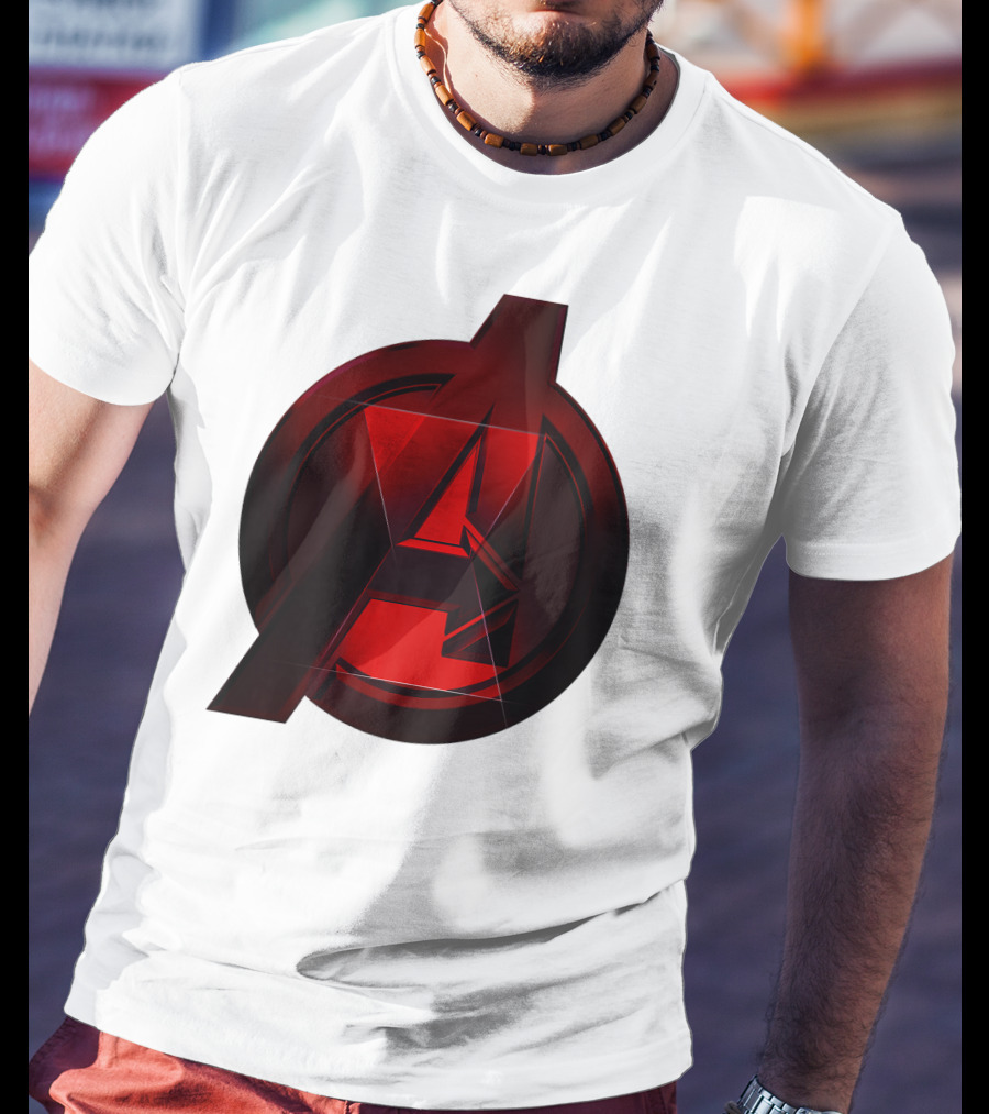 Black Widow Avengers Logo Marvel T-Shirt
