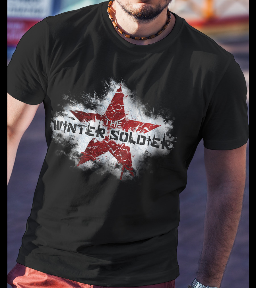 Marvel Captain America The Winter Soldier Red Star Emblem T-Shirt
