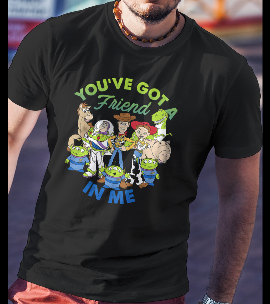 You've Got A Friend In Me Toy Story Cartoon Group Shot T-Shirt