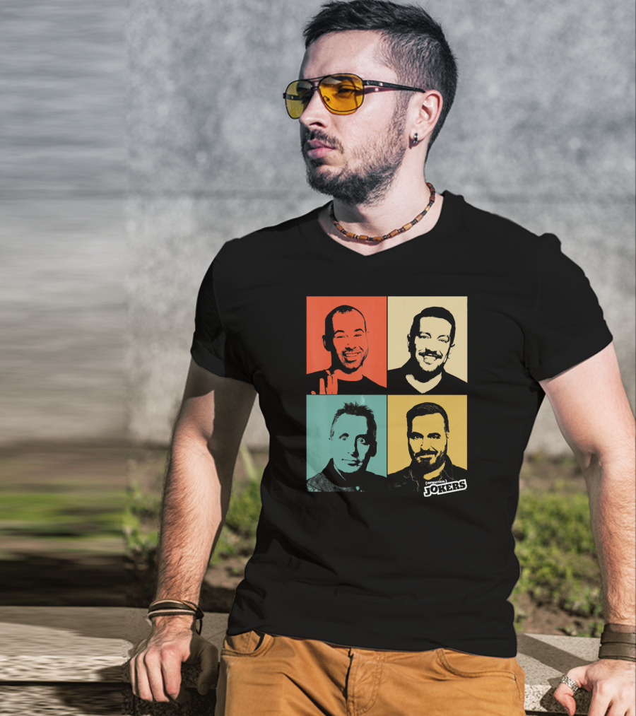 Impractical Jokers Colorful Pop Art Style Portraits T-Shirt